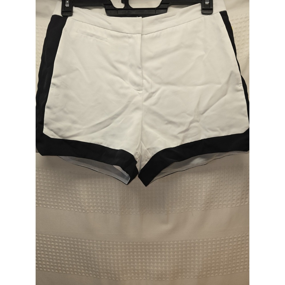 Metaphor Shorts Womens Size Medium White Black Tuxedo Shorts